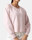 Sorona Oversized Long Sleeve Top w/ Twisted Open Back