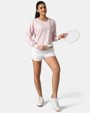 Sorona Oversized Long Sleeve Top w/ Twisted Open Back