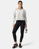 Sorona Oversized Long Sleeve Top w/ Twisted Open Back