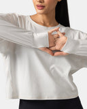 Sorona Oversized Long Sleeve Top w/ Twisted Open Back