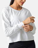 Sorona Oversized Long Sleeve Top w/ Twisted Open Back