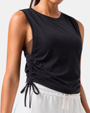 Sorona Adjustable Drawstring Cover-Up Tank Top