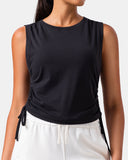 Sorona Adjustable Drawstring Cover-Up Tank Top
