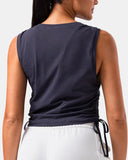 Sorona Adjustable Drawstring Cover-Up Tank Top