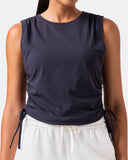 Sorona Adjustable Drawstring Cover-Up Tank Top