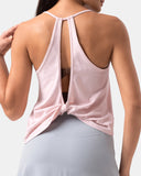 Sorona Open Back Sleeveless Workout & Yoga Tank Top