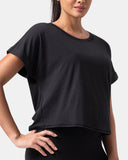 Sorona Batwing Sleeve Twist-Back Relaxed Fit Top