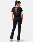 Sorona Batwing Sleeve Twist-Back Relaxed Fit Top