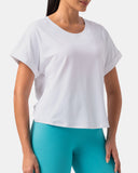 Sorona Batwing Sleeve Twist-Back Relaxed Fit Top