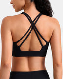 Dreamlux® Square Neck Cross-Back Sports Bra
