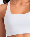 Dreamlux® Square Neck Cross-Back Sports Bra