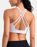 Dreamlux® Square Neck Cross-Back Sports Bra