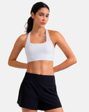Dreamlux® Square Neck Cross-Back Sports Bra