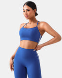 Dreamlux® Y-Back Adjustable Sports Bra w/ Side Stripes
