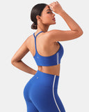 Dreamlux® Y-Back Adjustable Sports Bra w/ Side Stripes
