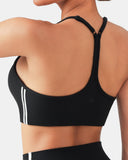 Dreamlux® Y-Back Adjustable Sports Bra w/ Side Stripes