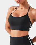 Dreamlux Y-Back Adjustable Sports Bra w/ Side Stripes