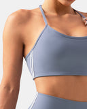 Dreamlux® Y-Back Adjustable Sports Bra w/ Side Stripes