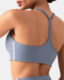 Dreamlux® Y-Back Adjustable Sports Bra w/ Side Stripes