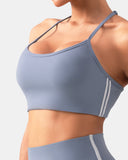 Dreamlux Y-Back Adjustable Sports Bra w/ Side Stripes