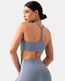 Dreamlux® Y-Back Adjustable Sports Bra w/ Side Stripes