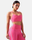 Dreamlux® Y-Back Adjustable Sports Bra w/ Side Stripes