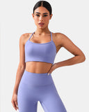 Dreamlux® Y-Back Adjustable Sports Bra w/ Side Stripes