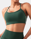 Dreamlux® Y-Back Adjustable Sports Bra w/ Side Stripes