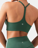 Dreamlux® Y-Back Adjustable Sports Bra w/ Side Stripes