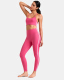 Dreamlux® High Waisted No Front Seam 25" Legging w/ Contrast Trim