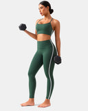 Dreamlux® High Waisted No Front Seam 25" Legging w/ Contrast Trim