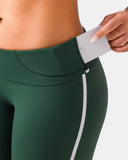 Dreamlux® High Waisted No Front Seam 25" Legging w/ Contrast Trim