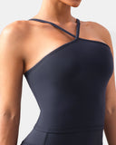 Dreamlux Cross-Front Halter Top w/ Convertible Straps