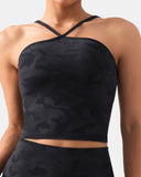 Dreamlux Cross-Front Halter Top w/ Convertible Straps