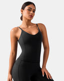 Dreamlux® V-Neck U-Back Cami w/ Adjustable Straps