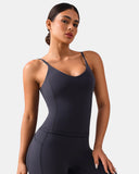 Dreamlux® V-Neck U-Back Cami w/ Adjustable Straps