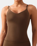 Dreamlux® V-Neck U-Back Cami w/ Adjustable Straps