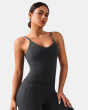 Dreamlux® V-Neck U-Back Cami w/ Adjustable Straps