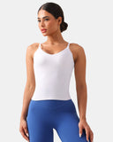 Dreamlux® V-Neck U-Back Cami w/ Adjustable Straps