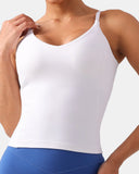 Dreamlux® V-Neck U-Back Cami w/ Adjustable Straps