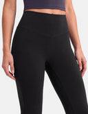Dreamlux High Waisted No Front Seam Flare Legging 27.5" - Petite