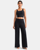 Dreamlux Wide Leg High Waisted Ultra Soft 27.5" Daily Pant - Petite