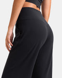 Dreamlux Wide Leg High Waisted Ultra Soft 27.5" Daily Pant - Petite