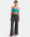 Dreamlux Wide Leg High Waisted Ultra Soft 27.5" Daily Pants - Petite