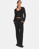 Dreamlux Wide Leg High Waisted Ultra Soft 32.5" Daily Pant - Tall