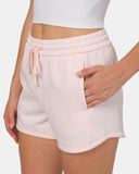 Shorts lounge de modal con cordón y bolsillos