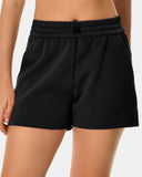 Shorts lounge de modal de 4" con bolsillos