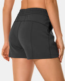Shorts lounge de modal de 4" con bolsillos