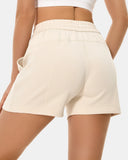Shorts lounge de modal de 4" con bolsillos