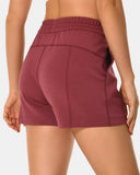 Shorts lounge de modal de 4" con bolsillos